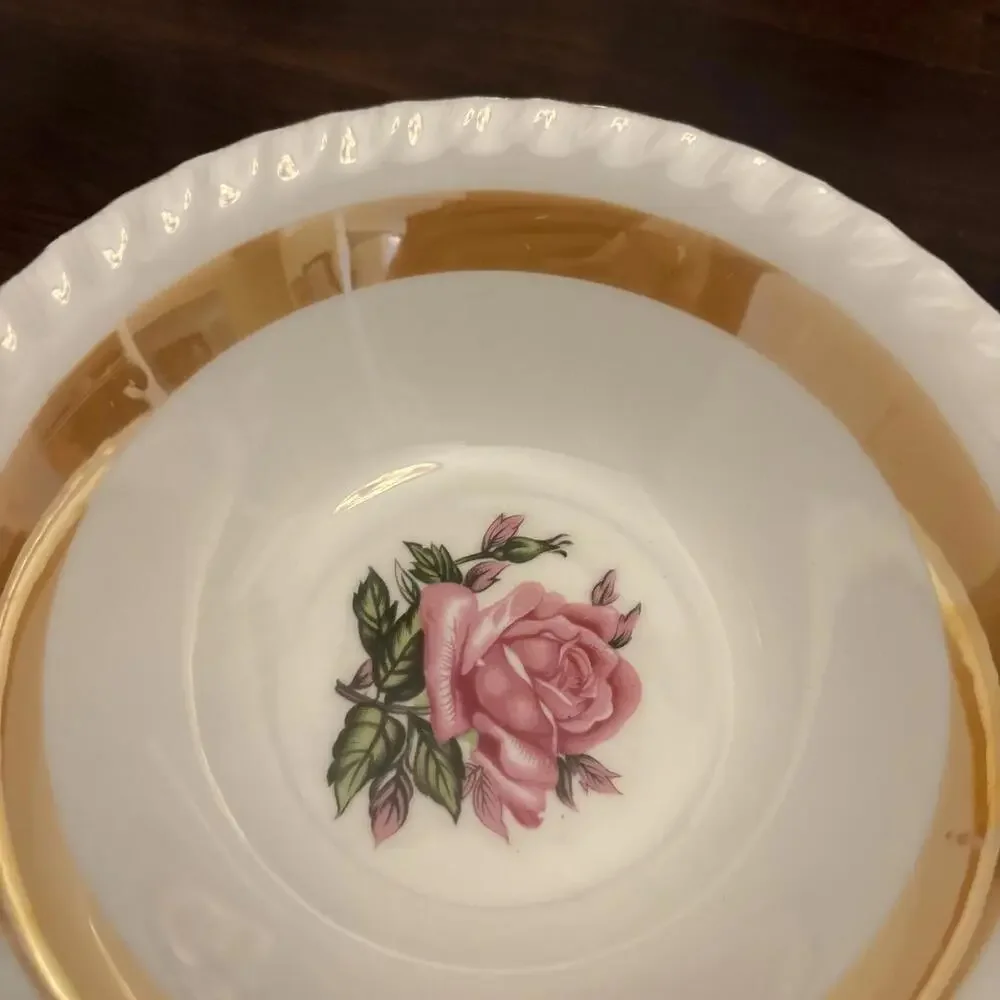 Westwood Fine China Rose Bowl Gold Trim Handcrafted in Japan Vintage